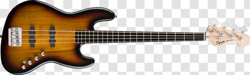 Fender Jazz Bass V Precision Squier Deluxe Hot Rails Stratocaster - Cartoon Transparent PNG