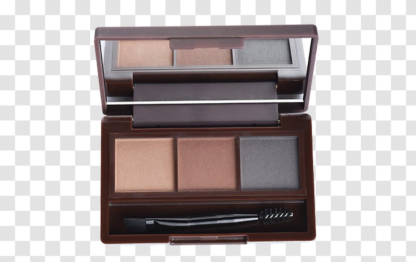 Eye Shadow Eyebrow Make-up Face Powder - Three-tone Box Transparent PNG