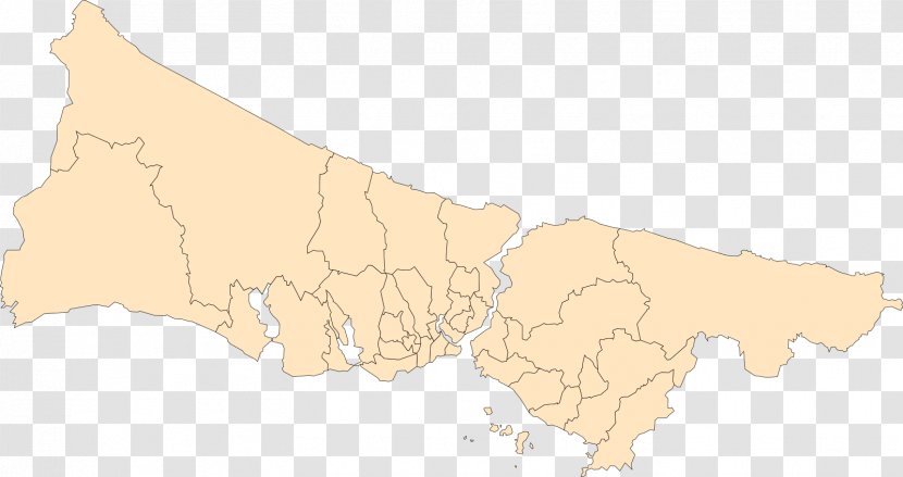 Blank Map Transit Wikipedia - Istanbul Province Transparent PNG