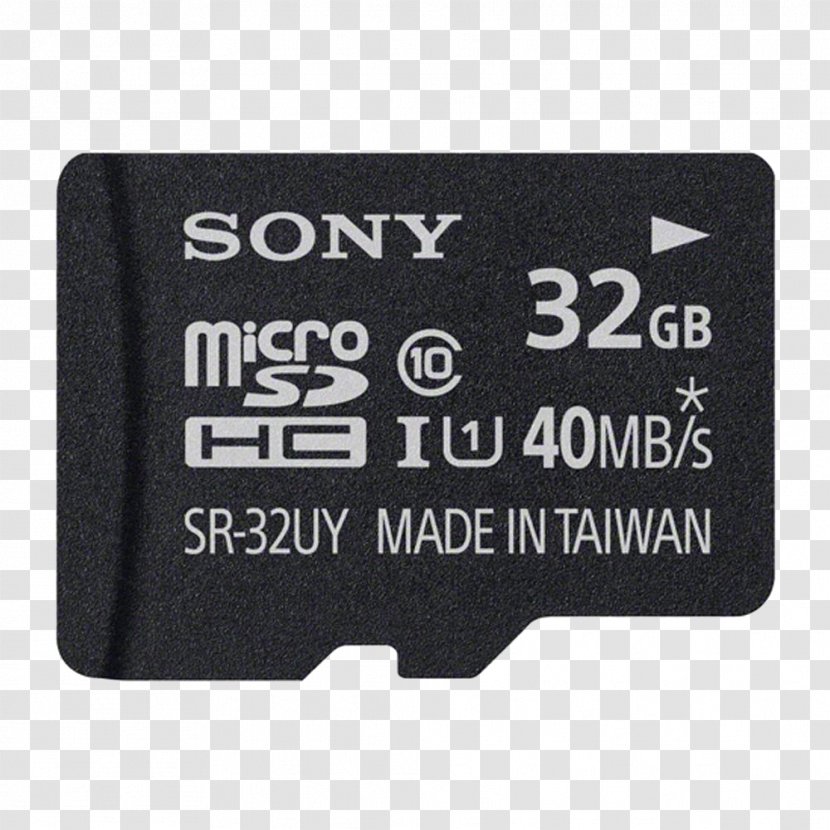 MicroSD Secure Digital SDHC Flash Memory Cards Sony - Computer Data Storage Transparent PNG