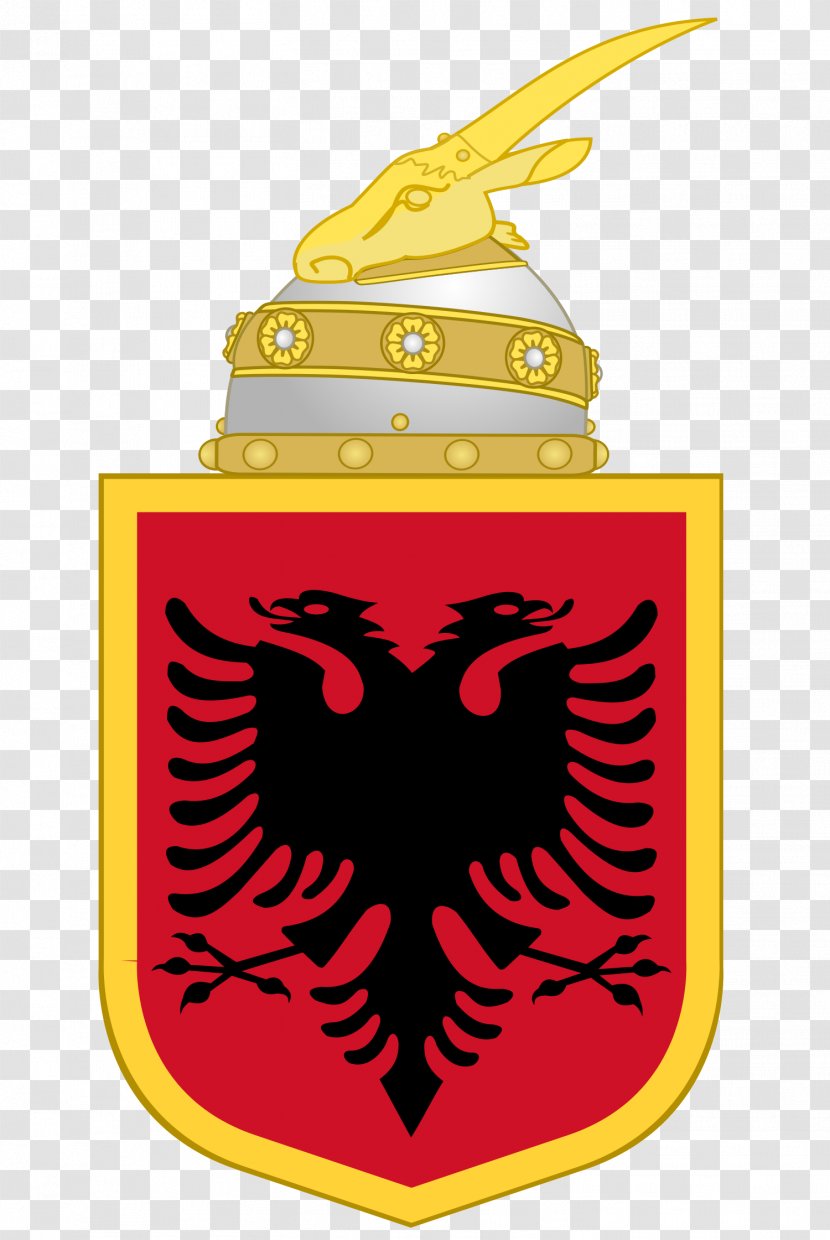 Flag Of Albania Coat Arms Albanian Kingdom - Shield - Arm Transparent PNG