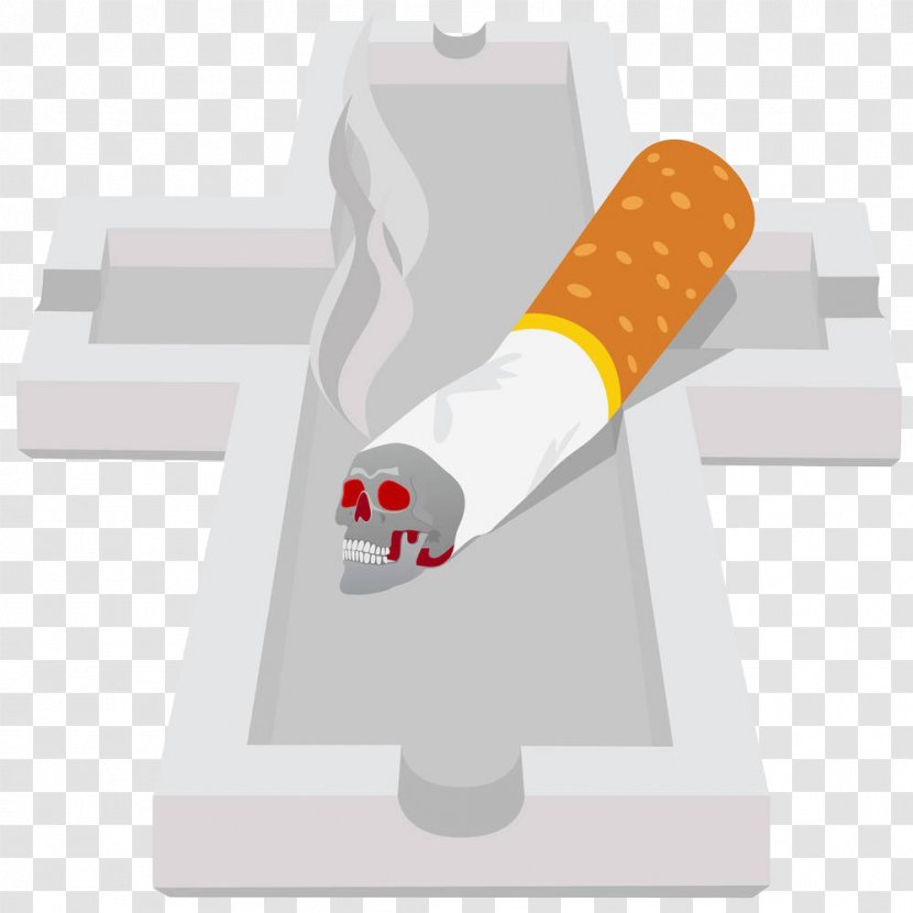 Cigarette Ashtray Stock Photography Royalty-free - Frame - Hand Painted On The Cross Head Transparent PNG