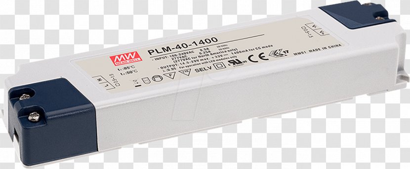 Power Converters MEAN WELL Enterprises Co., Ltd. Electronics Light-emitting Diode Current Source - Supply - PLM Transparent PNG