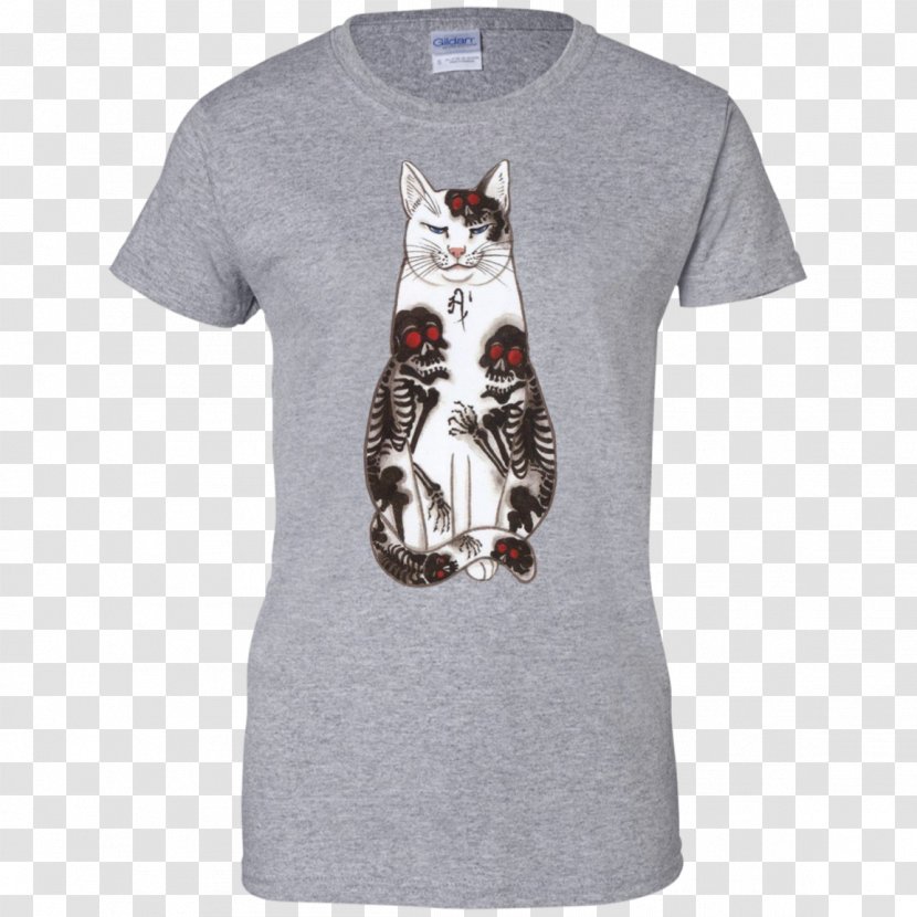 T-shirt Hoodie Gildan Activewear Clothing - Sleeve - Cat Lover T Shirt Transparent PNG