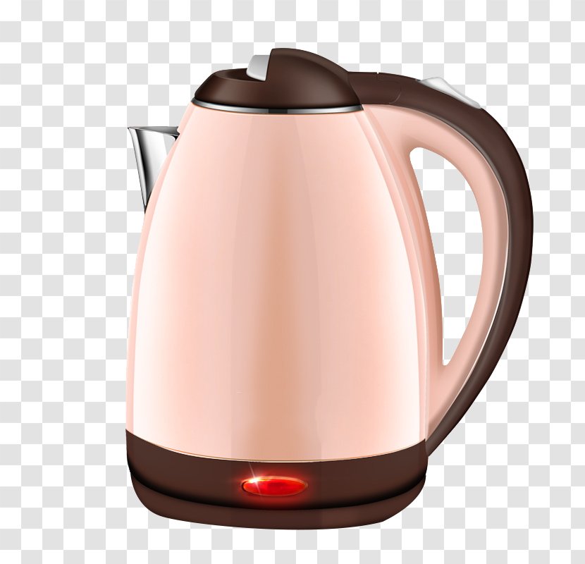 Electric Kettle Ceramic Electricity - Serveware - Pink Shell Transparent PNG