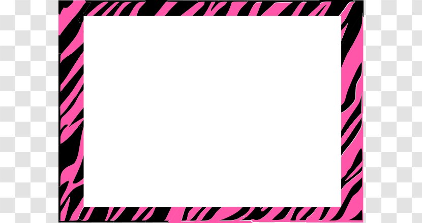 Paper Zebra Animal Print Clip Art - Symmetry - Border Cliparts Transparent PNG