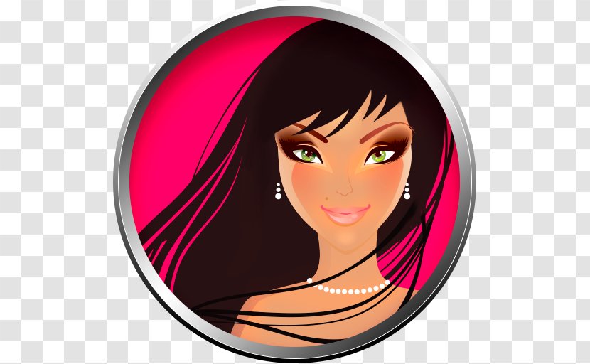 Cheek Hair Coloring Eyelash Clip Art - Silhouette - Beauty Queen Transparent PNG