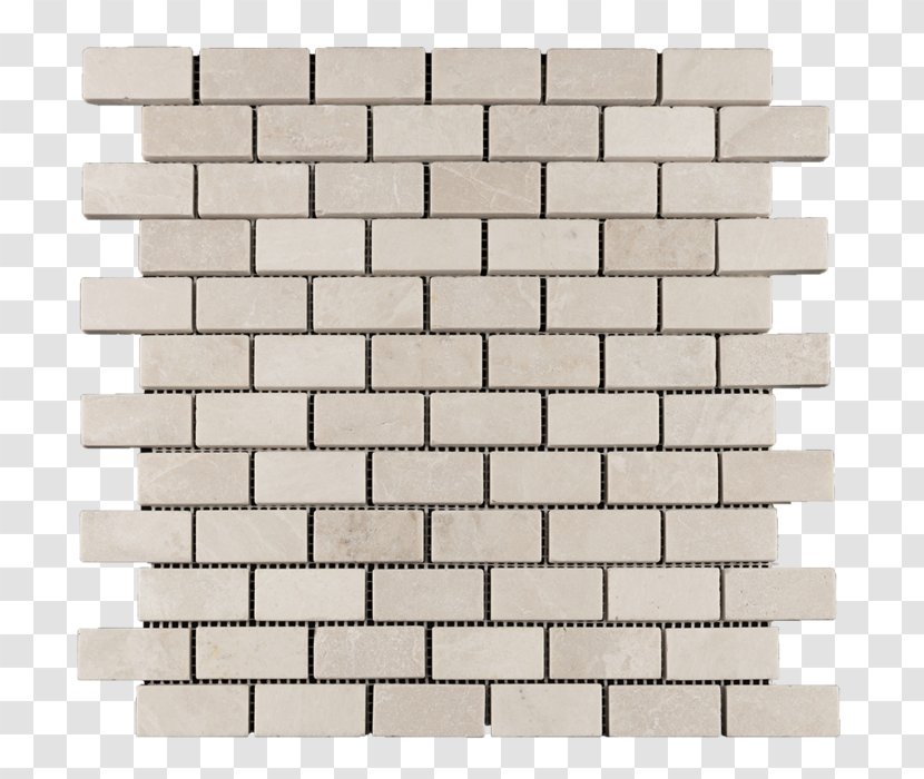 Brick Wall Mosaic Tile Ceramic - Travertine - Limestone Transparent PNG