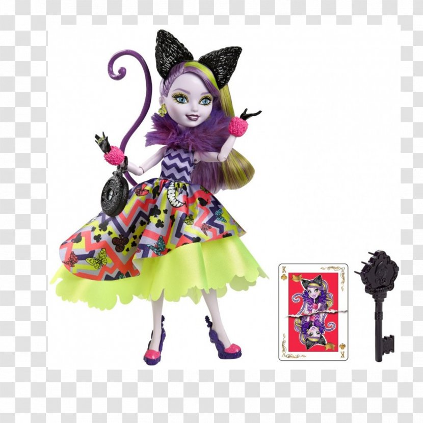 Amazon.com Ever After High Way Too Wonderland Kitty Cheshire Doll Cat - Toy - Legacy Day Transparent PNG