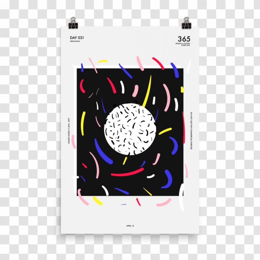 Motion Graphic Design Poster - Text - Mockup Transparent PNG