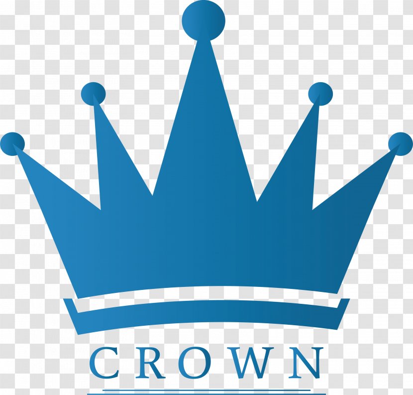 Crown Euclidean Vector Monarch - King - Sky Blue Transparent PNG