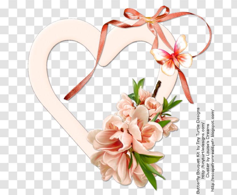 Cut Flowers Clip Art - Floristry - Butterfly Frame Transparent PNG