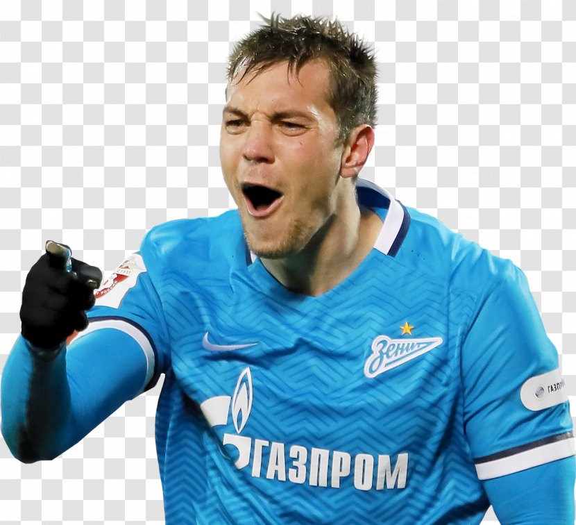 Artem Dzyuba FC Zenit Saint Petersburg Russia National Football Team Russian Premier League - Electric Blue Transparent PNG