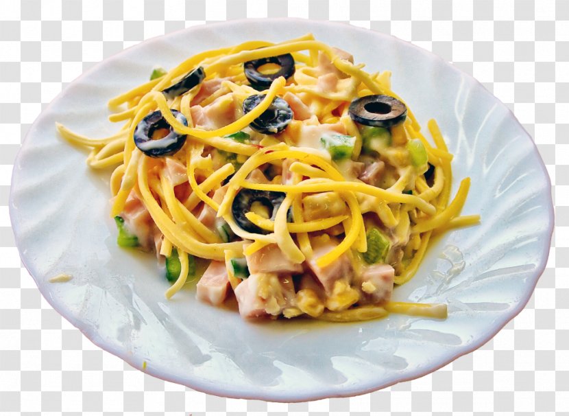 Spaghetti Alla Puttanesca Aglio E Olio Chow Mein Chinese Noodles Restaurant - Menu Transparent PNG