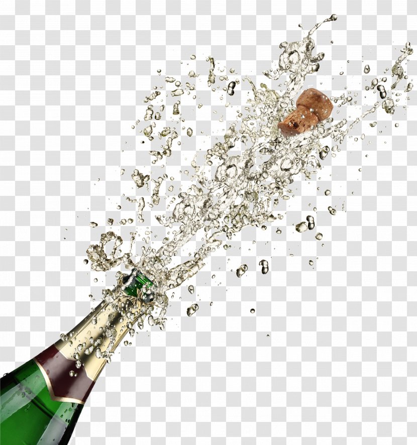 Champagne Cocktail Sparkling Wine Pinot Gris - Cork - Spraying Transparent PNG