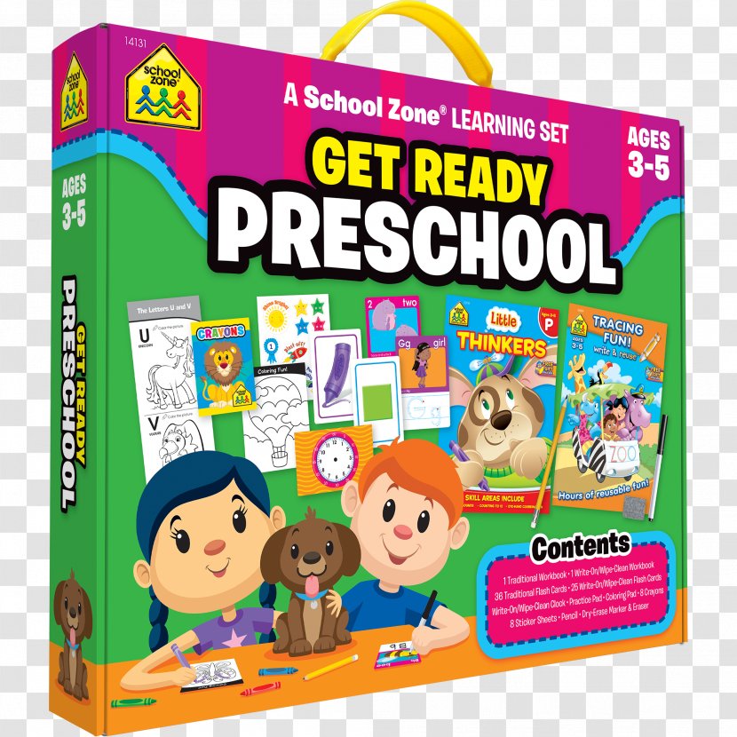 Big Preschool Workbook Pre-school Learning School Zone - Educational Toys Transparent PNG