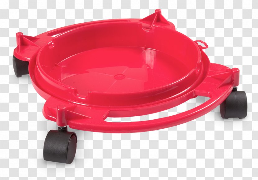 Plastic Pail Bucket Gallon Lid - Red - Paint Mockup Transparent PNG