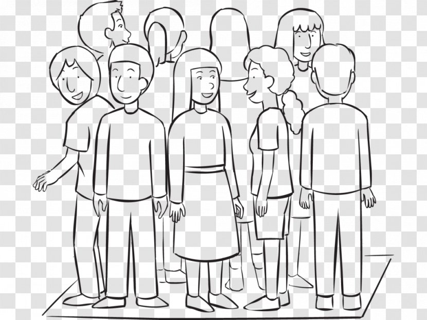 Social Group Team Building Drawing Line Art Organization - Communication In Small Groups - People's Rescue Transparent PNG