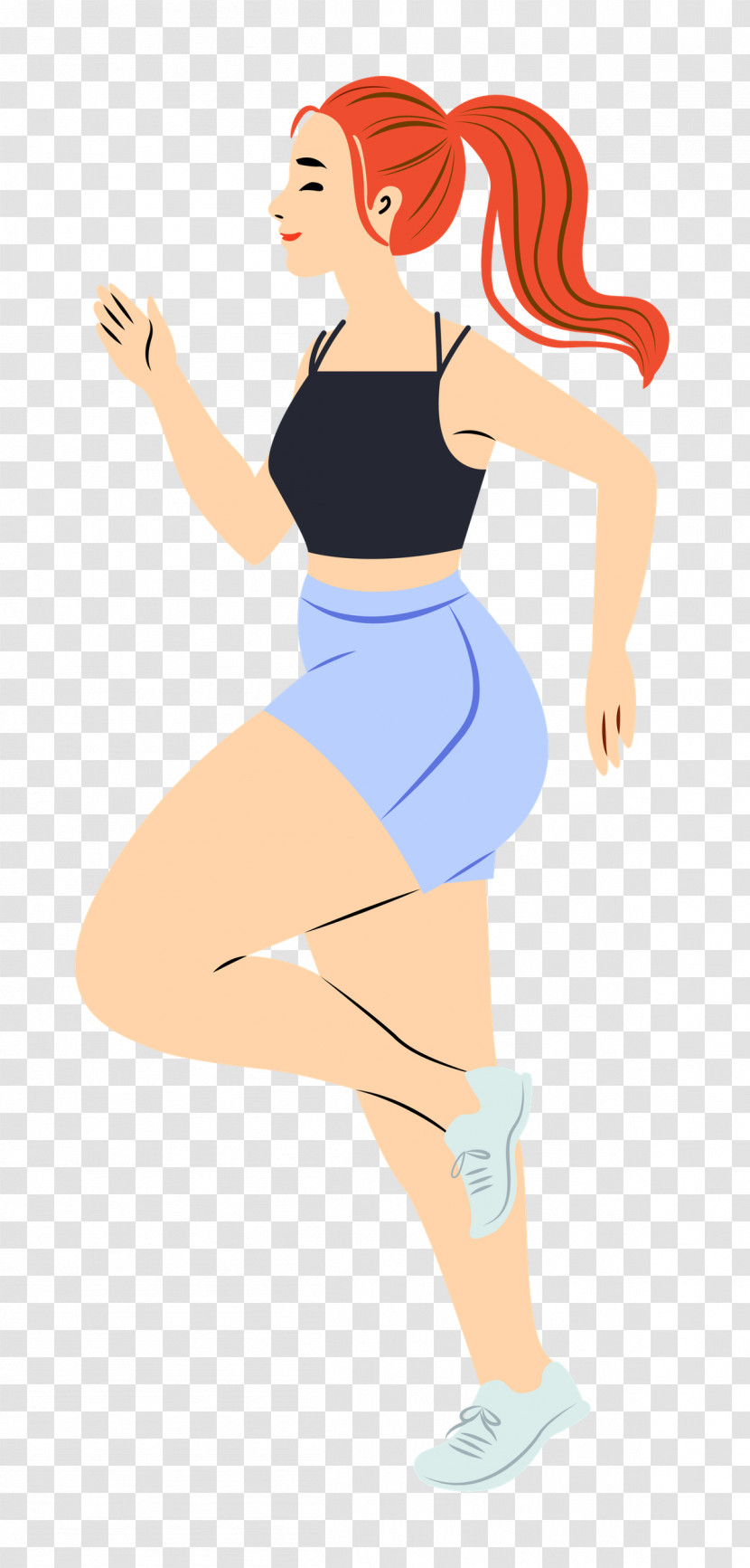 Running Sport Girl Transparent PNG