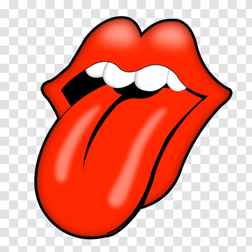 The Rolling Stones Logo Tongue - Watercolor Transparent PNG