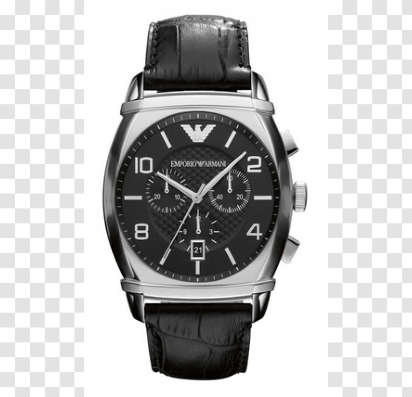 Watch Armani Jewellery Leather Chronograph - Analog Transparent PNG
