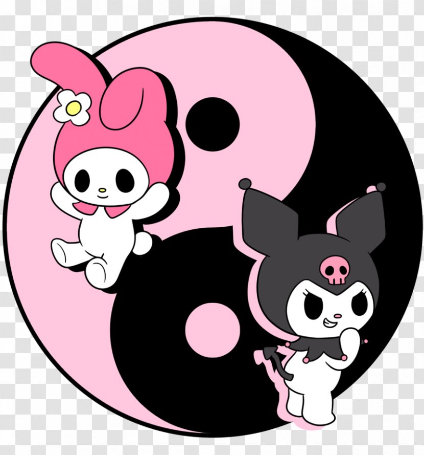 Kuromi Hello Kitty My Melody Animation - Cartoon Transparent PNG