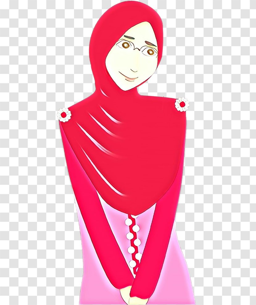 Muslim Child Cartoon Islam Hijab - Drawing Transparent PNG