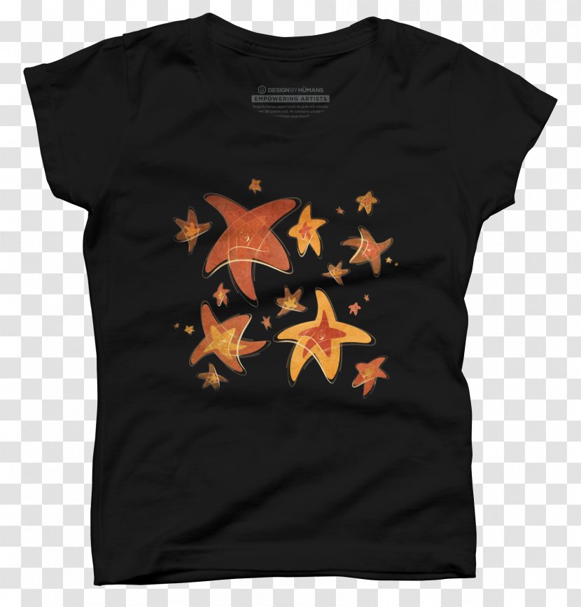 T-shirt Sleeve Brown Brand - Top - Starfish Transparent PNG