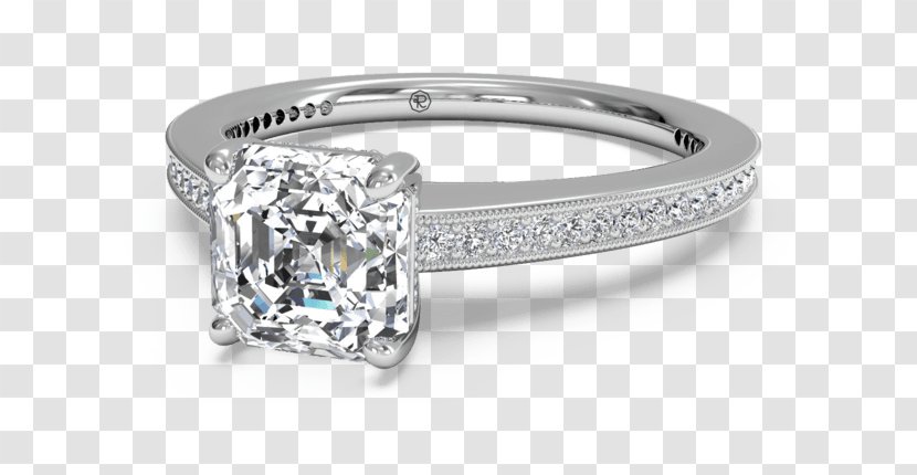 Diamond Wedding Ring Engagement Jewellery - Metal Transparent PNG