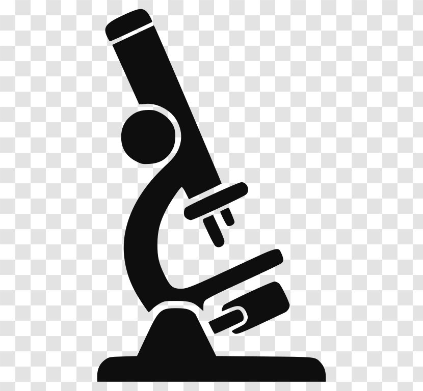 Clip Art Vector Graphics Microscope Royalty-free Image - Black And White - Technology Icon Transparent PNG