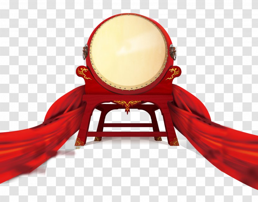 China Poster - Red Drum Transparent PNG