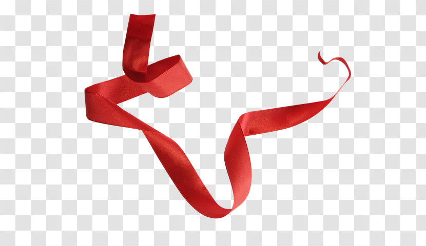 Red Ribbon Plant Smile Transparent PNG