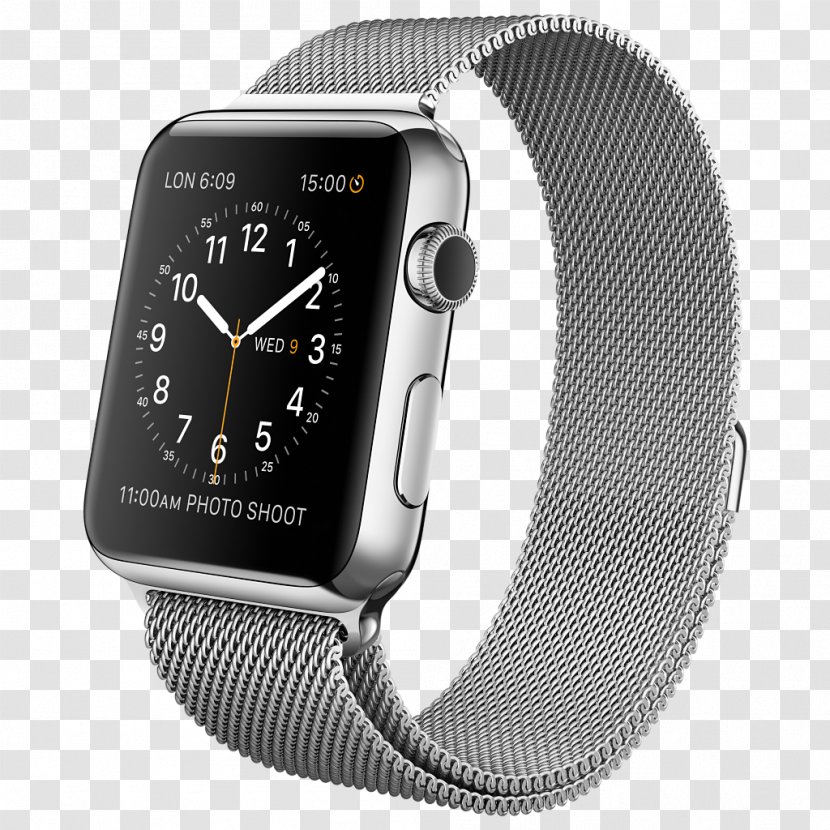 Apple Watch Series 2 1 38mm Space Black Case With Stainless Steel Link Bracelet 42mm Transparent PNG