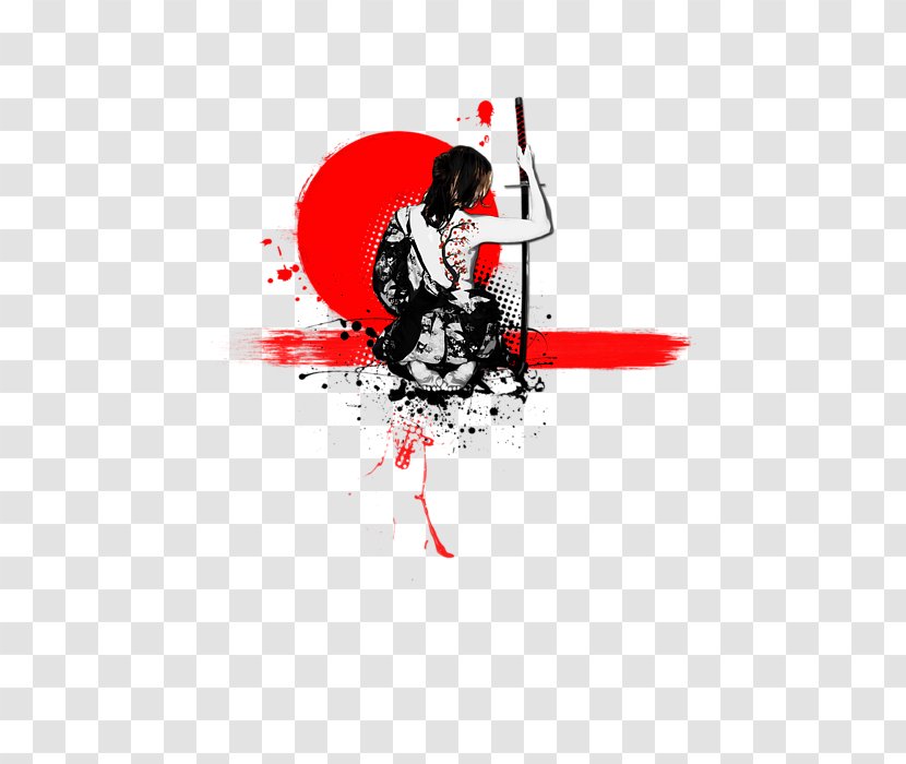 Onna-bugeisha Samurai Woman Bushido Katana Transparent PNG