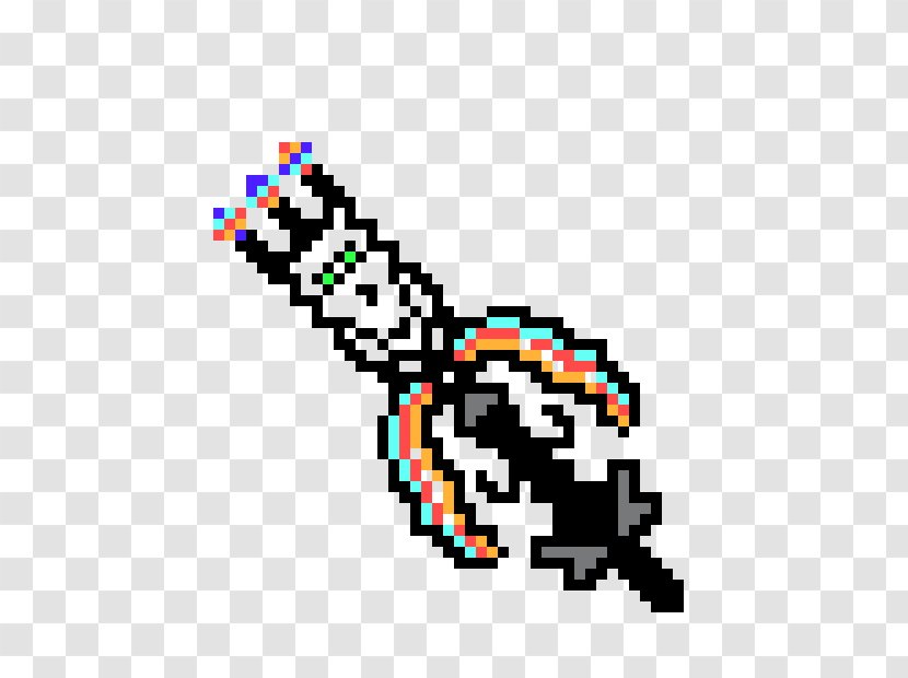 Terraria Pixel Art Man Sword - Graphic Transparent PNG