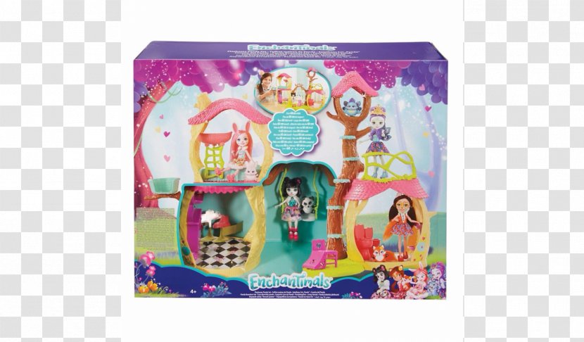 Giant Panda Enchantimals Doll House Toy Transparent PNG