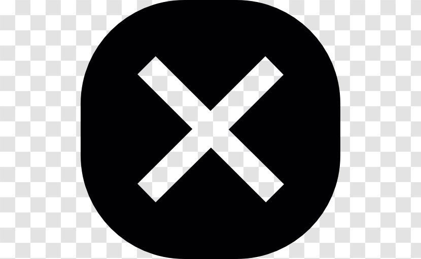 Button Multiplication Sign X Mark Symbol - Silang Transparent PNG
