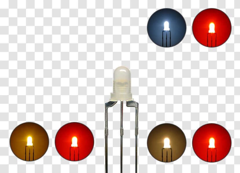 Anode Cathode Light-emitting Diode Color Temperature Lighting - Yellow Transparent PNG