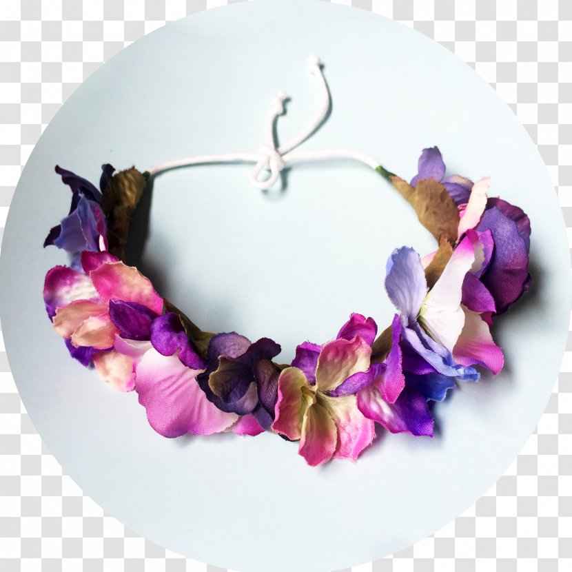 Crown Wreath Flower Headgear Wedding - Hair - Plum Transparent PNG