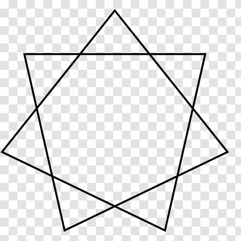 Heptagram Star Polygon Heptagon Geometry - Heptagrammic Prism Transparent PNG