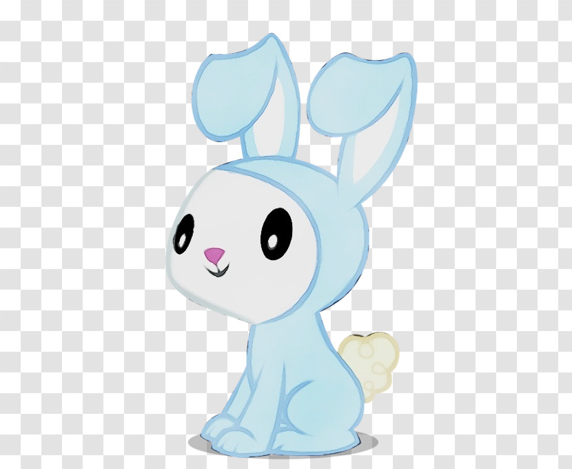 Cartoon Rabbit Nose Animation Rabbits And Hares Transparent PNG