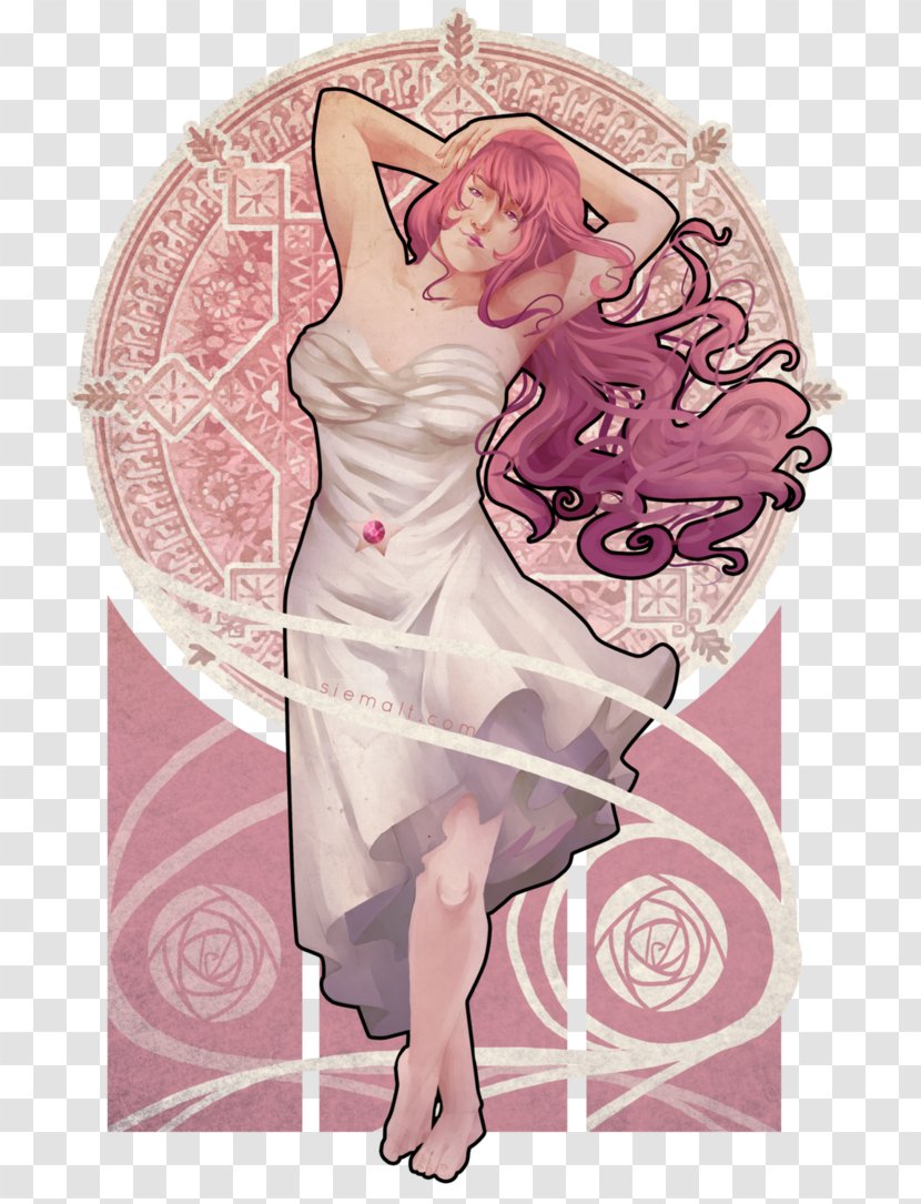 Rose Quartz Fashion Illustration - Heart - Silhouette Transparent PNG