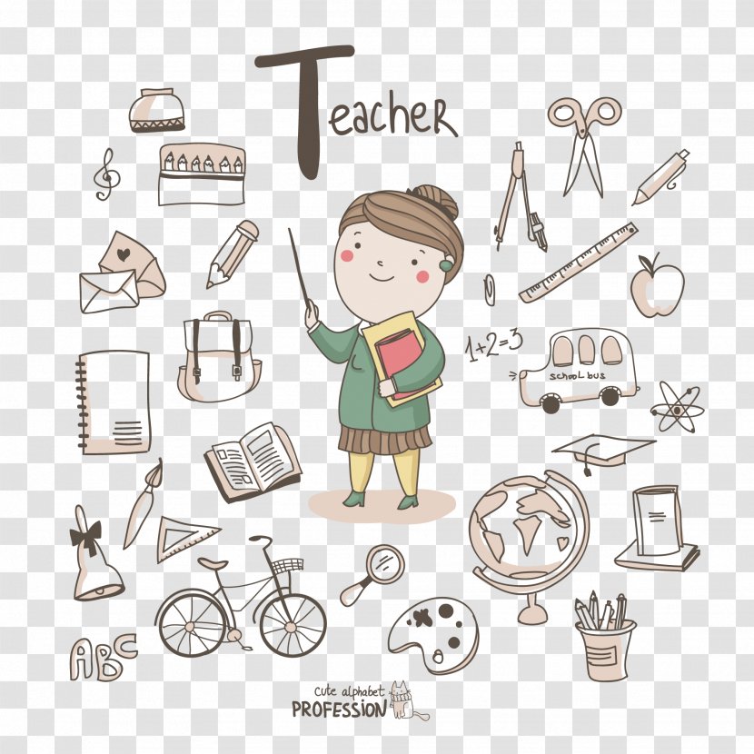 Teacher's Day Background - Paper - Professional Transparent PNG