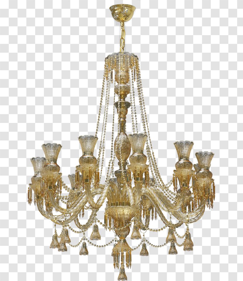 Chandelier Brass Lighting Ceiling - Light - Flattened The Imperial Palace Transparent PNG