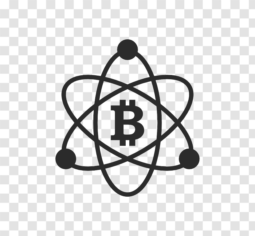 Bitcoin Atom Wall Decal Transparent PNG