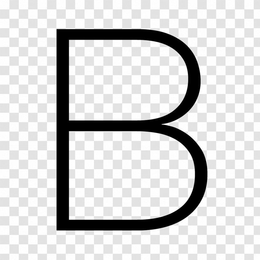 Black And White Pattern - Area - Letter B Transparent PNG