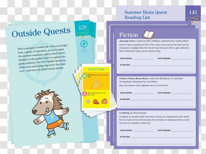 Summer Brain Quest: Between Grades 2 And 3 K 1 4 Amazon.com - Quest - Three RS Reading Writing Arithmetic Transparent PNG