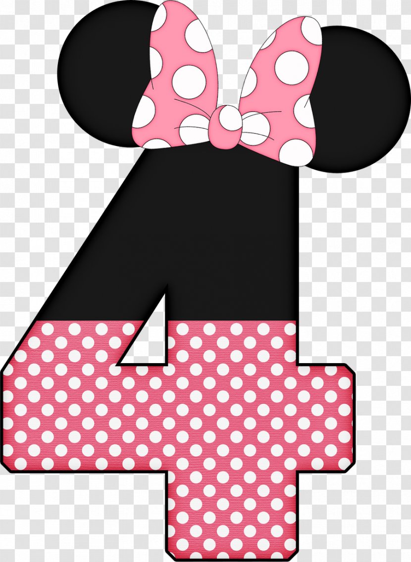Minnie Mouse Mickey Letter - Polka Dot Transparent PNG