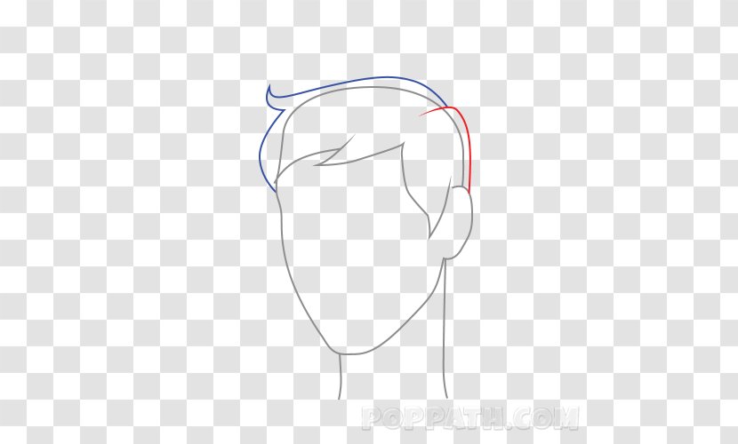 /m/02csf Drawing Ear Line Art Clip - Heart - Hair Transparent PNG