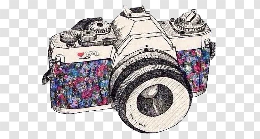 Photographic Film Camera Drawing Photography Transparent PNG